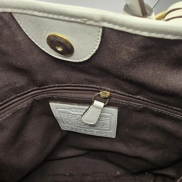 Rare Coach Poppy Floral Signature Jacquard Leather Shoulder Bag Limited Edition - Picture 7 of 10